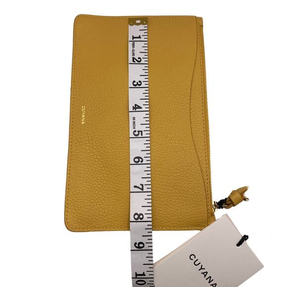 NWT CUYANA Turkey Mustard Wristlet - Picture 10 of 10